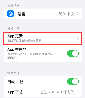 园林办事处苹果15维修中心如何让iPhone15APP自动更新